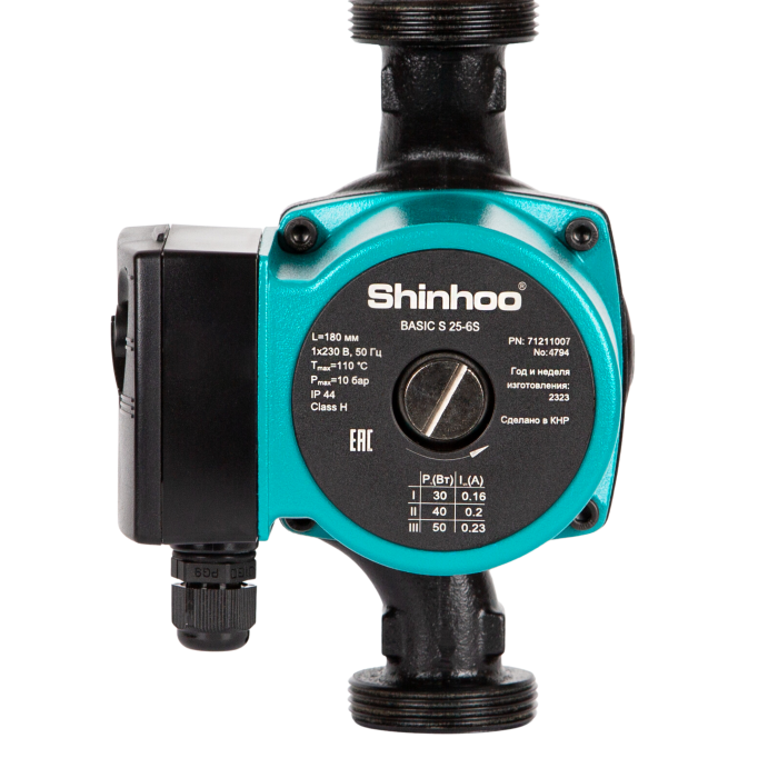 Циркуляционный насос Shinhoo BASIC S 25-6S 180